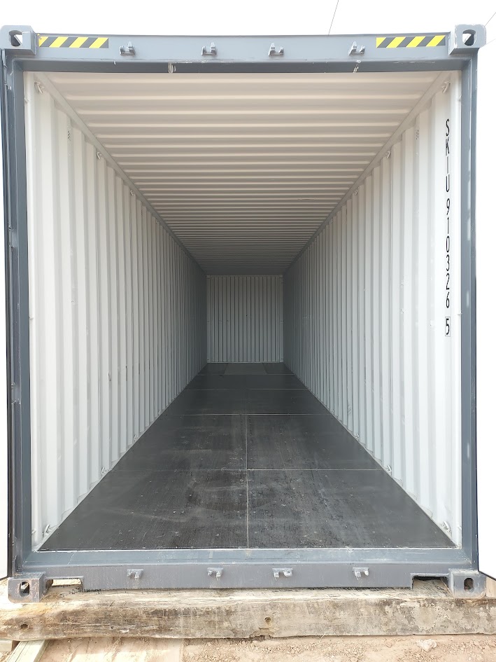 Steel shipping container with sealed doors at Fort Knox Vernal Utah