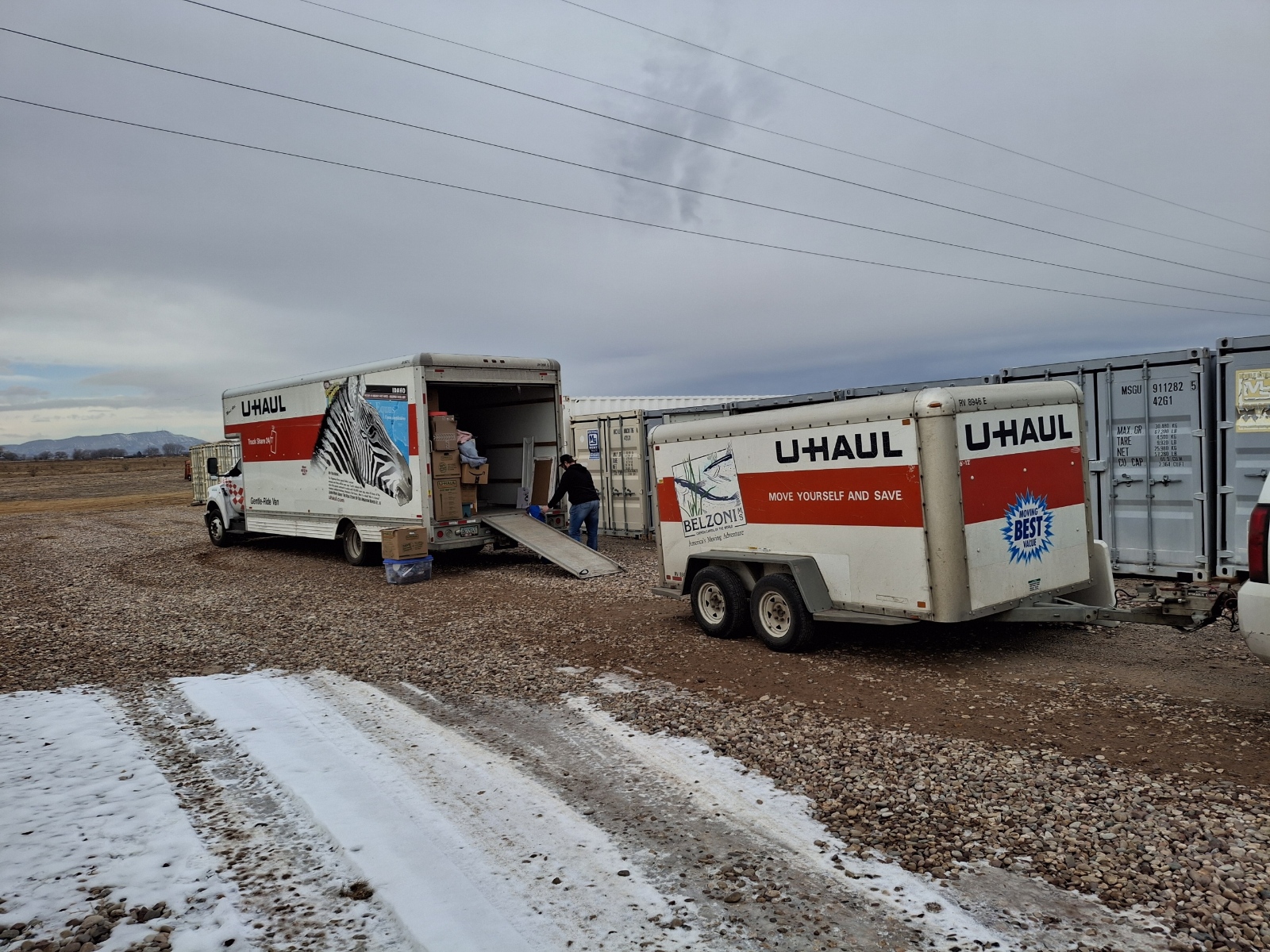 Row of steel containers available for sale or rent at Fort Knox Vernal Utah