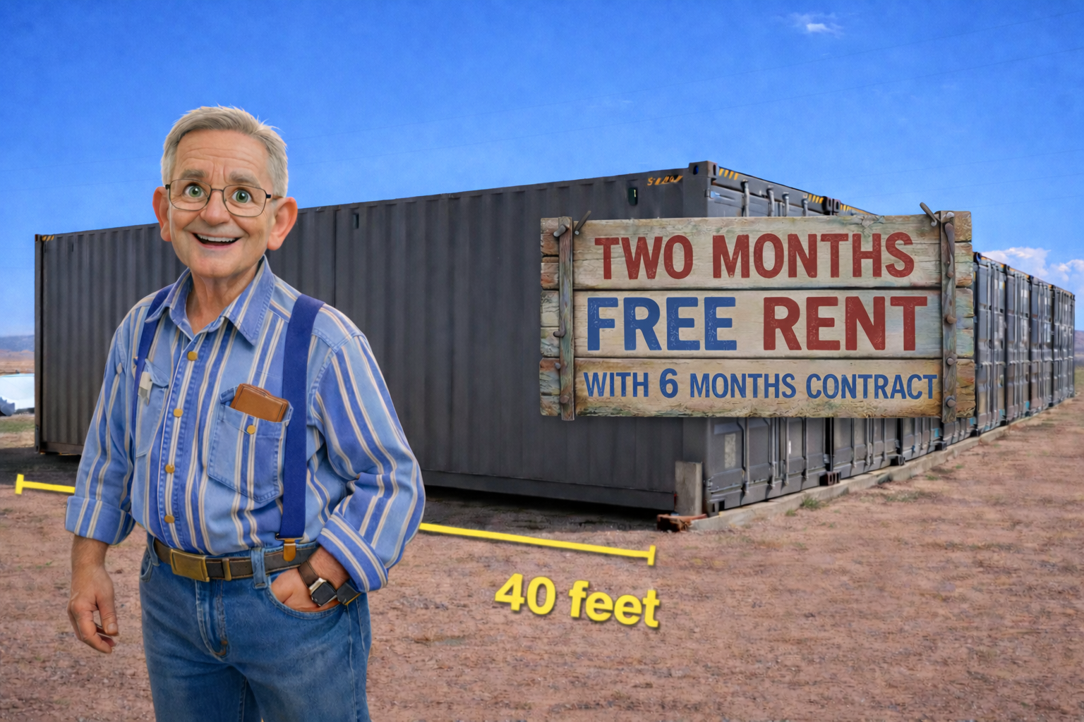 James Richards at Fort Knox Self Storage — containers for oilfield job sites