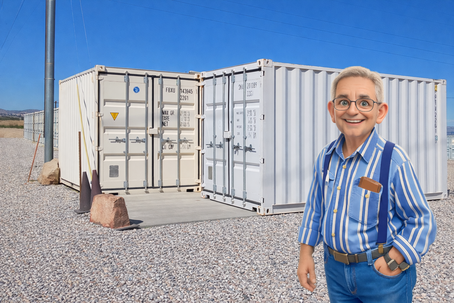 James Richards managing container inventory at Fort Knox Vernal